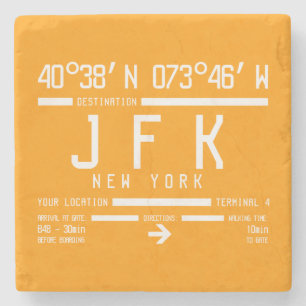 Flygplatskod för New York JFK Internationell Underlägg Sten