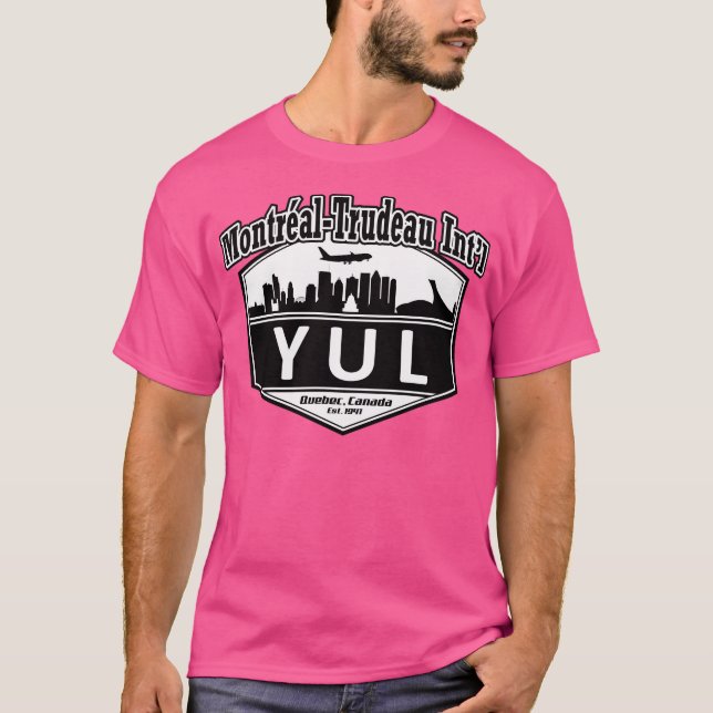 Flygplatskod Montreal-Trudeau Internationell T Shirt (Framsida)