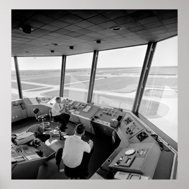 FLYGPLATSKONTROLL TORN c. 1960 Poster (Framsidan)