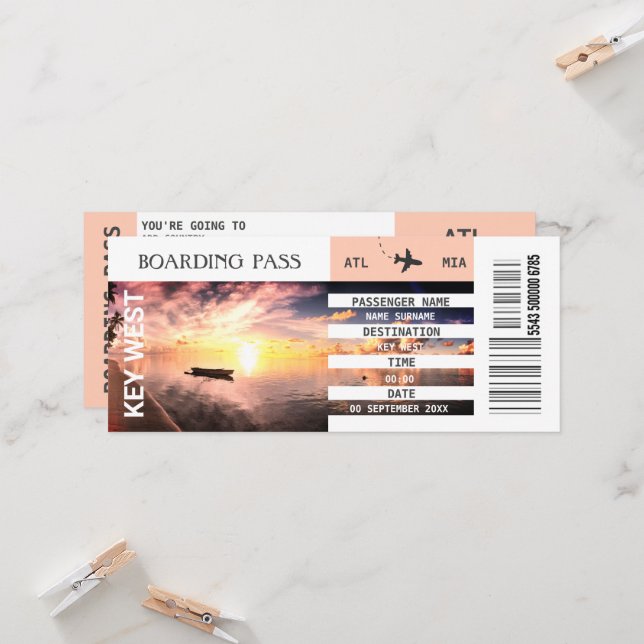 Flygplatskort med temaflygplan som går ombord helg inbjudningar (Fram/Back In Situ)