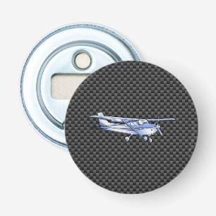 Flygplatskrom som Cessna Black Carbon Fiber Flasköppnare