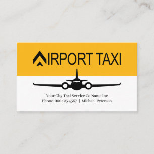 Flygplatstaxitjänst Visitkort