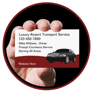 Flygplatstrafiken i Taxi Visitkort