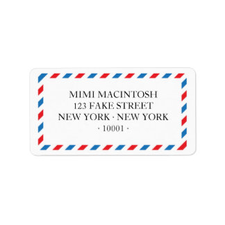 Flygpost adressetiketter