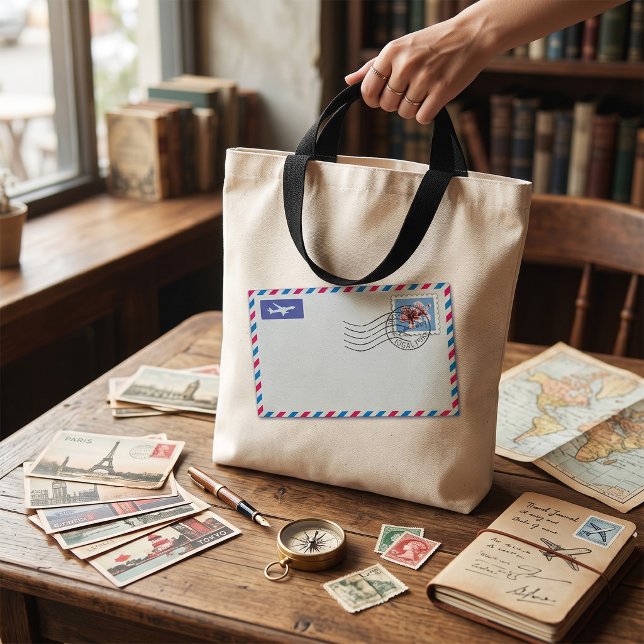 Flygpostkuvert Totebag Tygkasse (Skapare uppladdad)