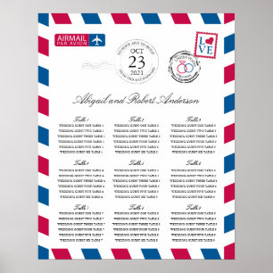 Flygpostväsende för gästplatser i Bröllop Poster