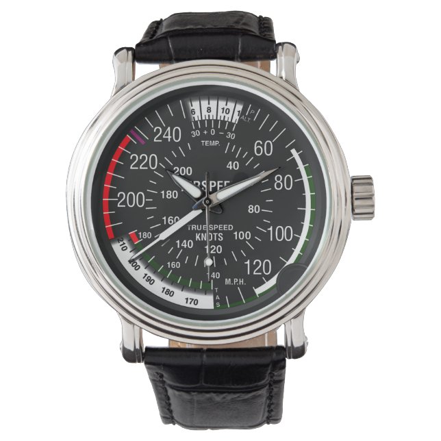 Flygradarmätare Armbandsur (Framsida)