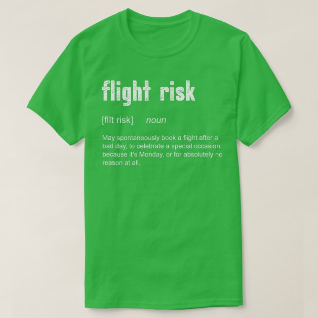 Flygrisk för frekventa resenärer vid Finny Travel  T Shirt (Design framsida)