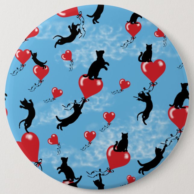 Flygröda ballonger knapp (Framsida)