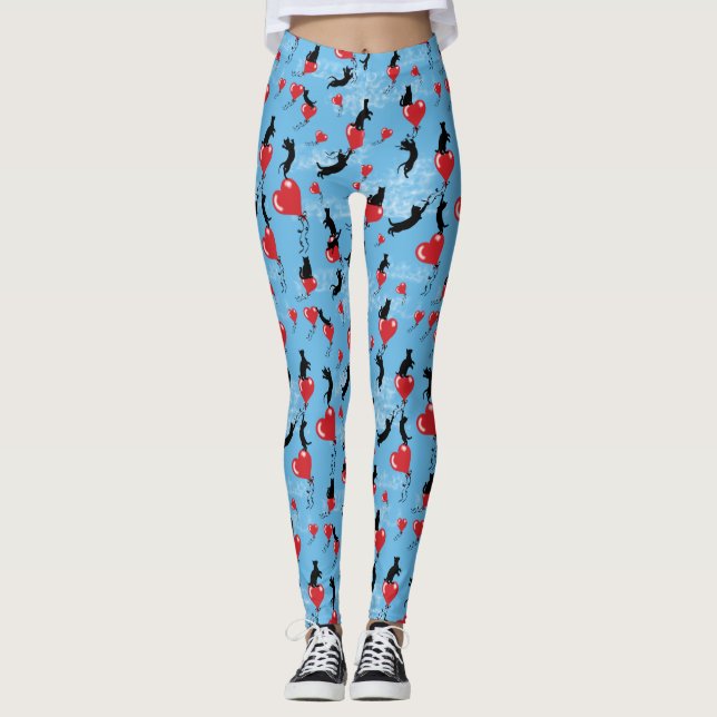Flygröda ballonger leggings (Framsida)