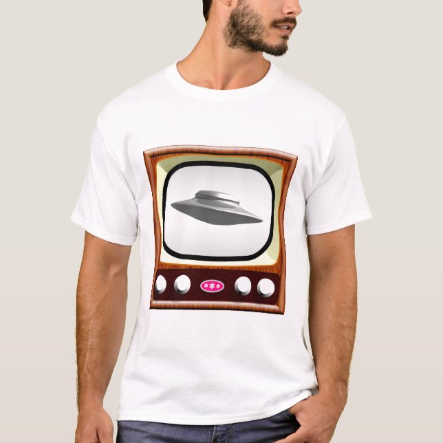 FlygSaucer på 50-talTV:N Tee Shirt (Framsida)