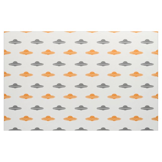 flygsaucer ufo mönster tyg (Fat Quarter)