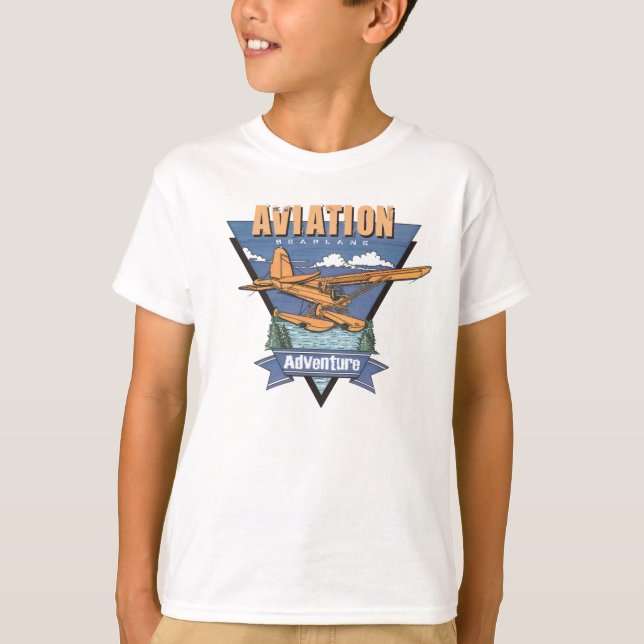 FlygSeaplaneäventyr T-shirt (Framsida)