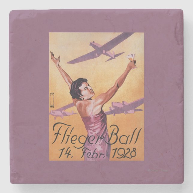 FlygShow på affischen för hotellWagner Promo Underlägg Sten (Framsidan)