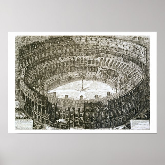 Flygsidan av Colosseum i Rom från "Views o Poster (Framsidan)