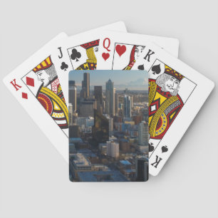 Flygsidan av Seattlestadskylten Spelkort