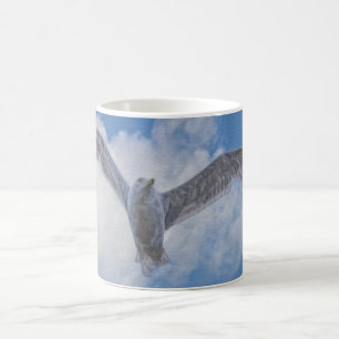 Flygsjögäll och moln kaffemugg