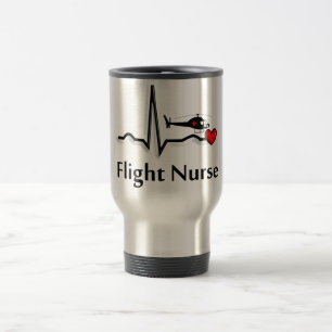Flygsjuksköterska QRS & helikopterdesign Resemugg