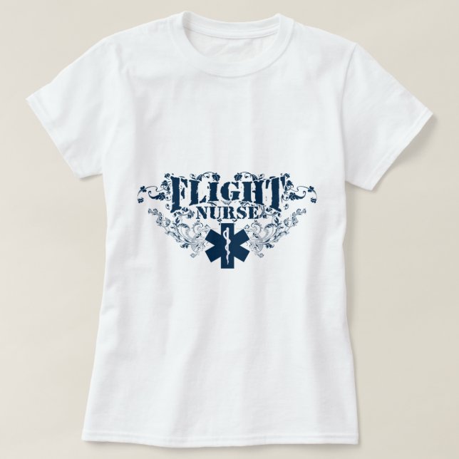 Flygsjuksköterskastil Tee Shirt (Design framsida)