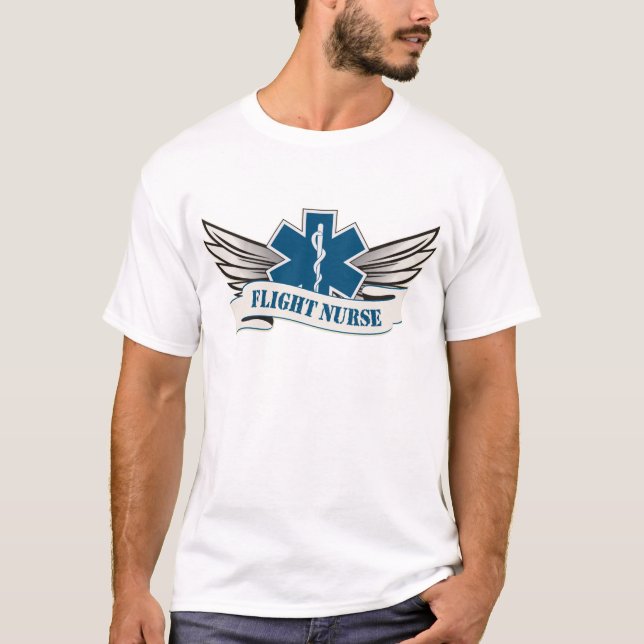 flygsjuksköterskavingar tee shirt (Framsida)
