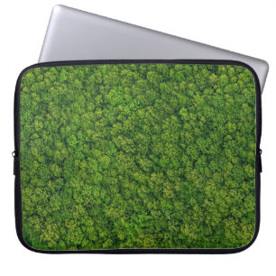Flygskogsvy, övervy, kopieringsutrymme. laptop fodral