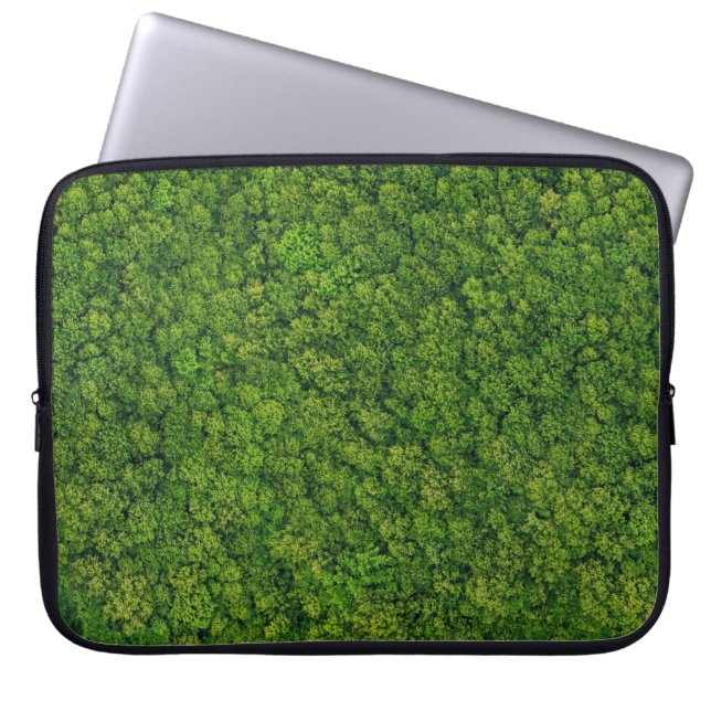 Flygskogsvy, övervy, kopieringsutrymme. laptop fodral (Framsidan)