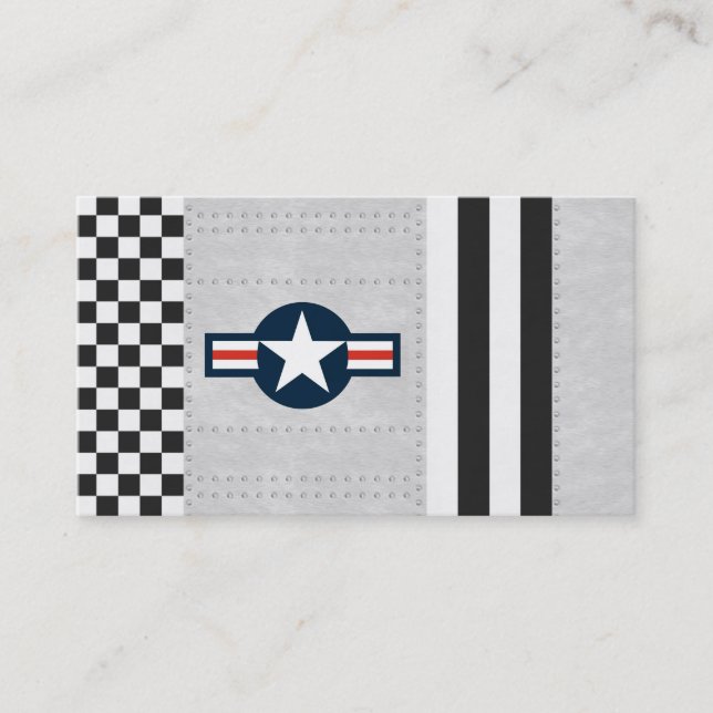 Flygskola eller luftfart Fält Visitkort (Framsida)