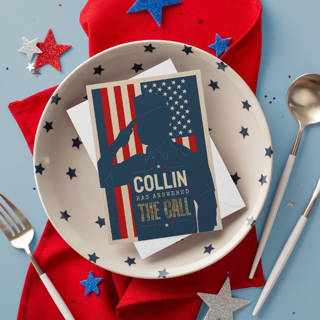 Flygsoldat Rustic Militär Avskedsfirande Avskedska Inbjudningar (Skapare uppladdad)