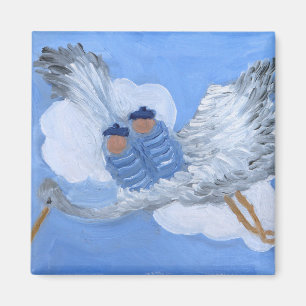 FlygStork och tvilling- pojkemagnet Magnet