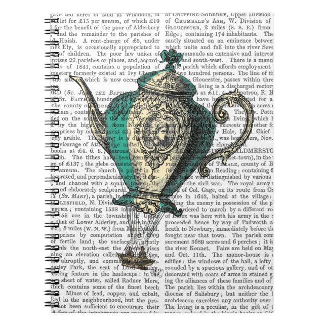 FlygTekanna 1 Grönt och Gult Anteckningsbok (Framsidan)