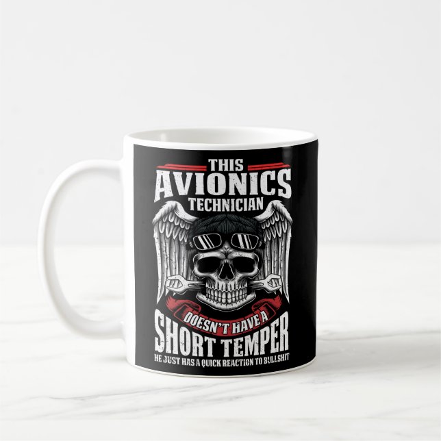 Flygtekniker Avionics T Kaffemugg (Vänster)