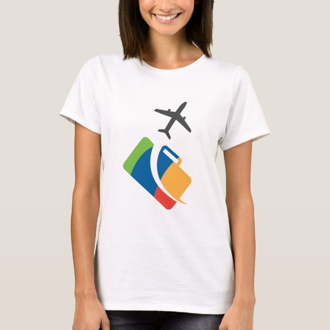 Flygtema sött design t shirt (Framsida)