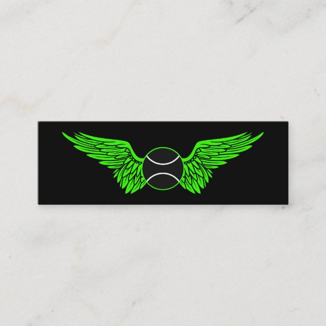 flygtennisboll mini visitkort (Framsida)