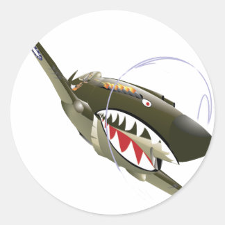 FLYGTIGER RUNT KLISTERMÄRKE