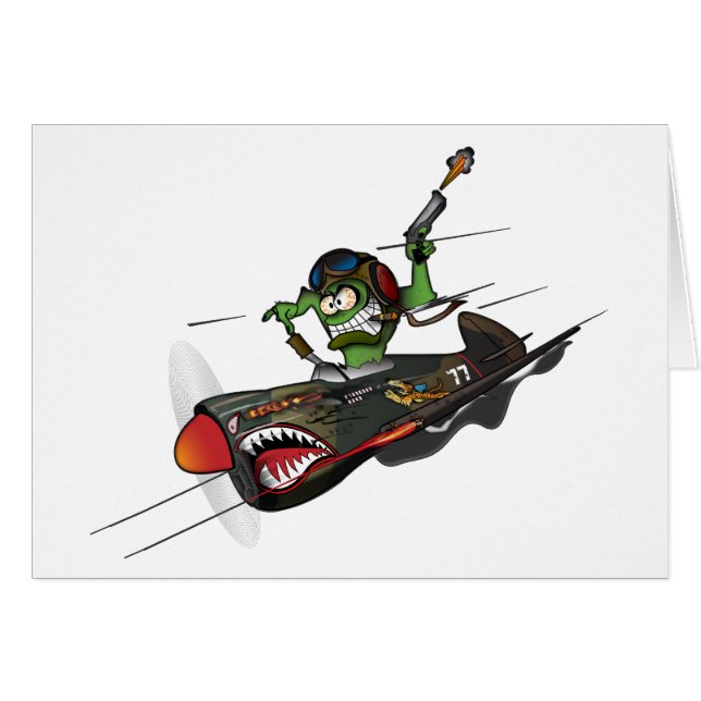 Flygtigerkort Hälsningskort (Framsidan Horizontal)