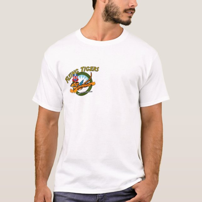 Flygtigrar p-40 Warhawk Tee (Framsida)