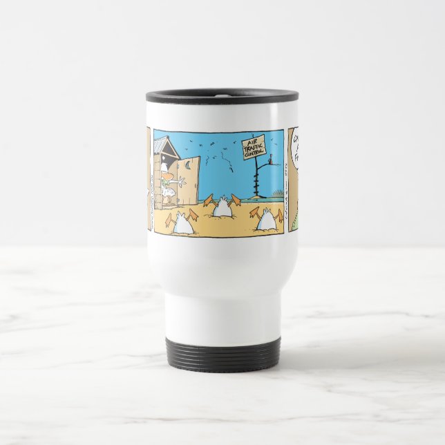 Flygtrafik kontrollerar tecknaden resemugg (Center)