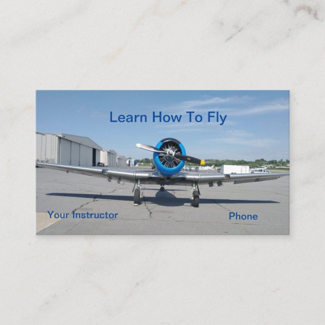 flygträning visitkort (Framsida)