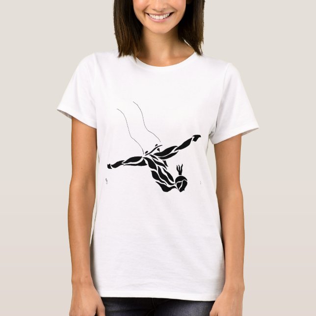 FlygTrapezesplittringar Tee (Framsida)