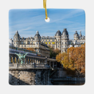 Flygtunnelbana på Pont de Bir-Hakeim - Paris, Fran Julgransprydnad Keramik