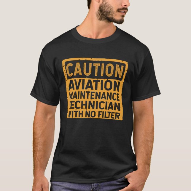 Flygunderhållstekniker utan filter t shirt (Framsida)