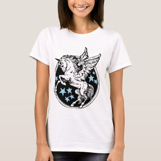 FlygUnicornPegasus Tshirt Tröja (Framsida)
