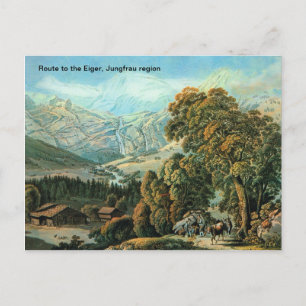 Flygväg till Eiger, Jungfrau-regionen Vykort