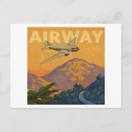 Flygväg Vykort