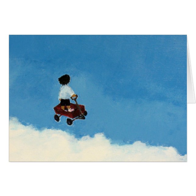 Flygvagn Hälsningskort (Framsidan Horizontal)