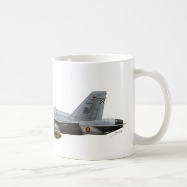 Flygvapen för NTM08 EF-18A Spanien Kaffemugg (Höger)