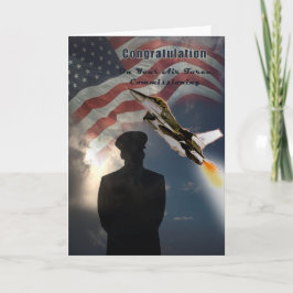 Flygvapen som bemyndigar det grattis kortet kort