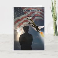 Flygvapen som bemyndigar det grattis kortet