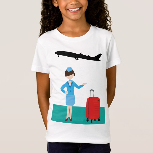 Flygvärdinna T Shirt (Framsida)