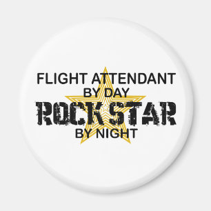 Flygvärdinnarockstjärna Magnet